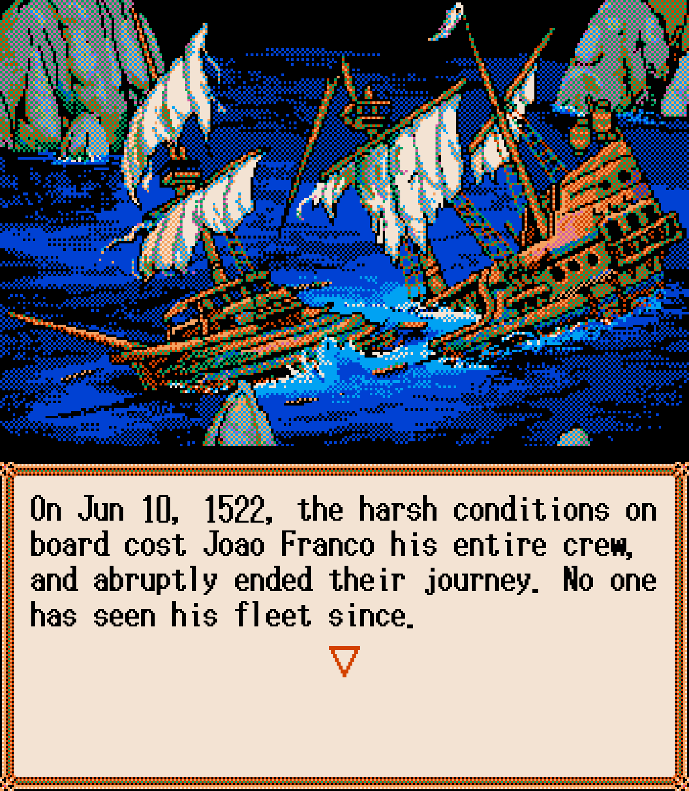 My first voyage, ended by a lack of food, water and geography