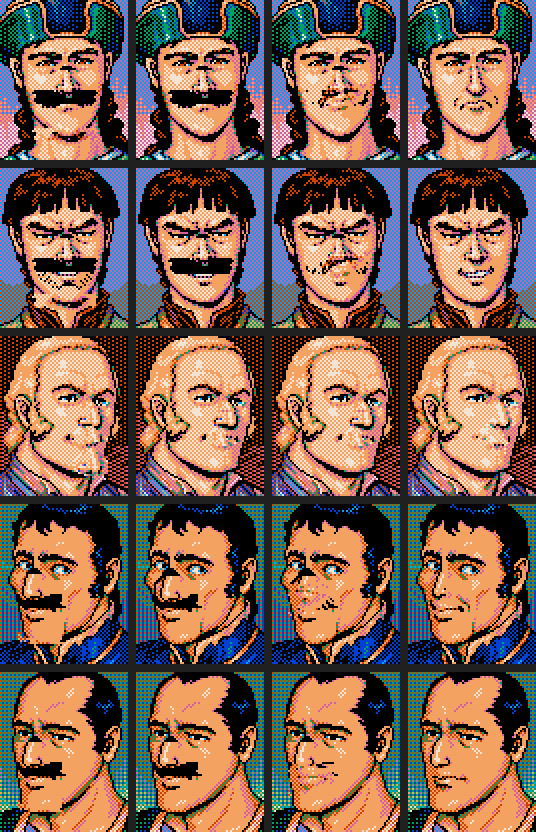 The same sailors, step by step, until they matched the game